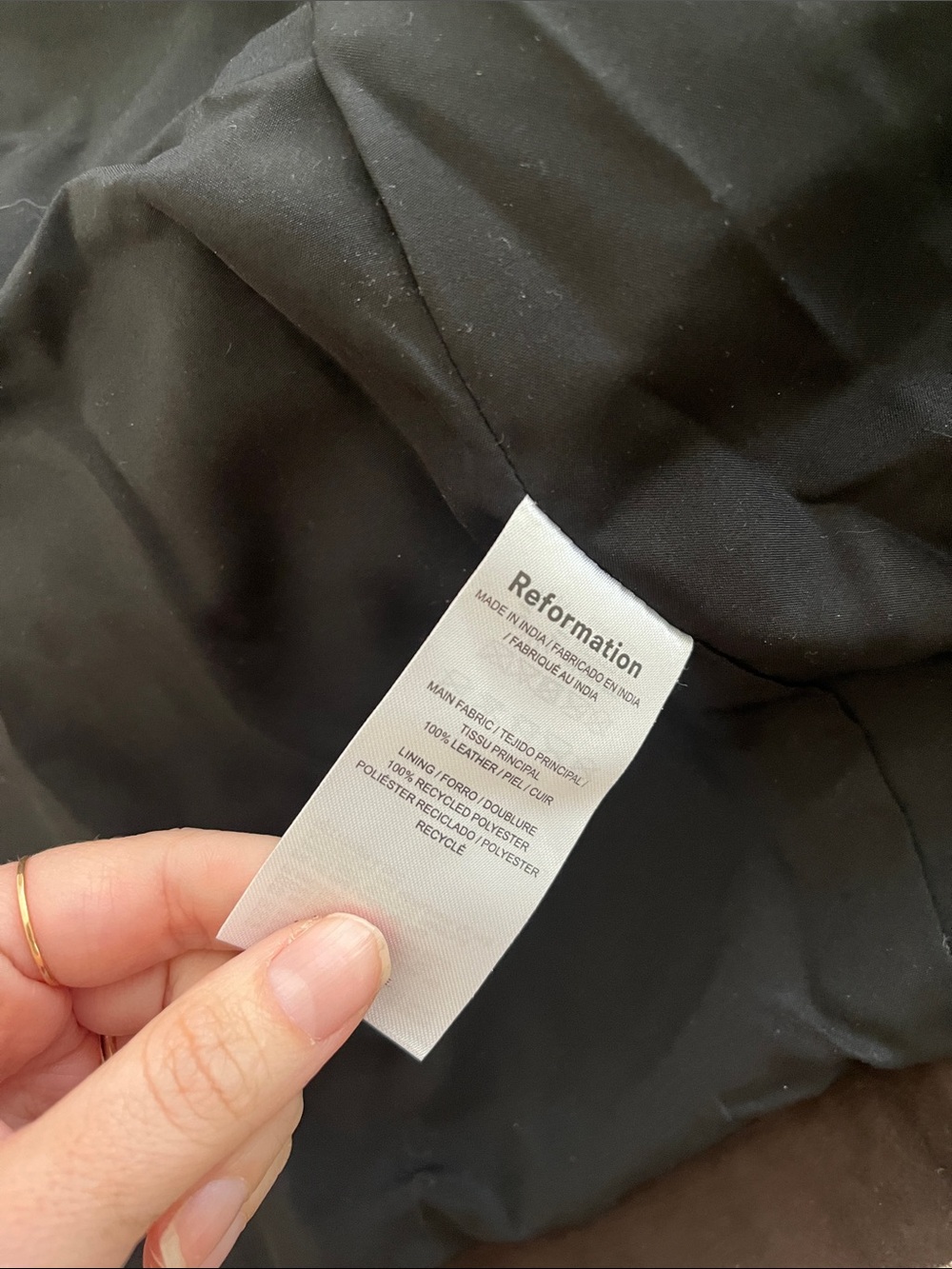 Reformation Veda Brown Suede Blazer - Picture 5 of 5